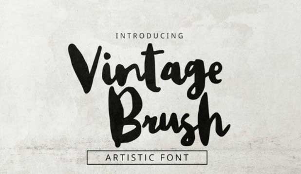 Vintage Brush Font