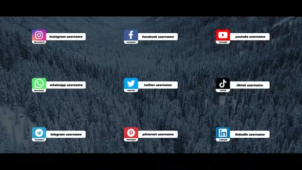 Videohive Social Media Lower Thirds For After Effects 36709708