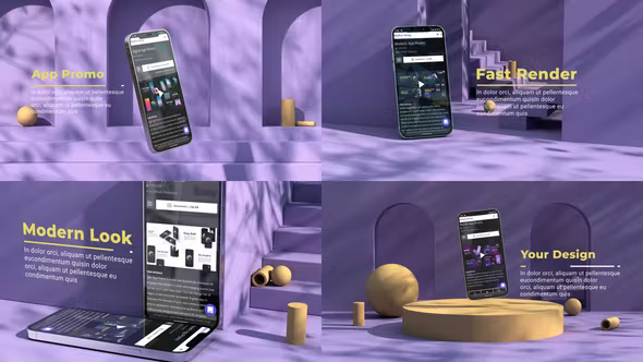 Videohive 3D App Promo 36582291