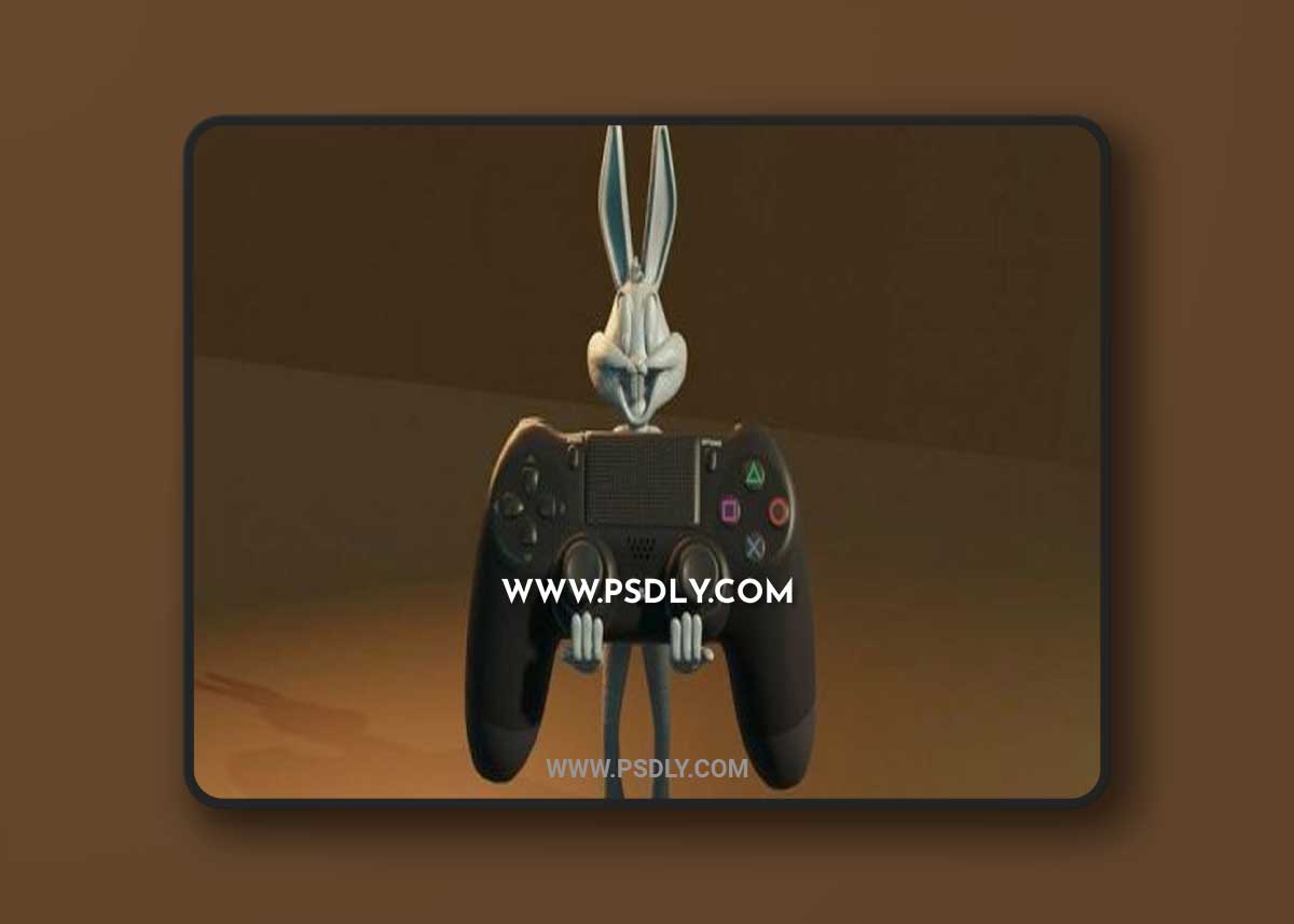 3D Print Models Bugs Bunny Gamepad Holder