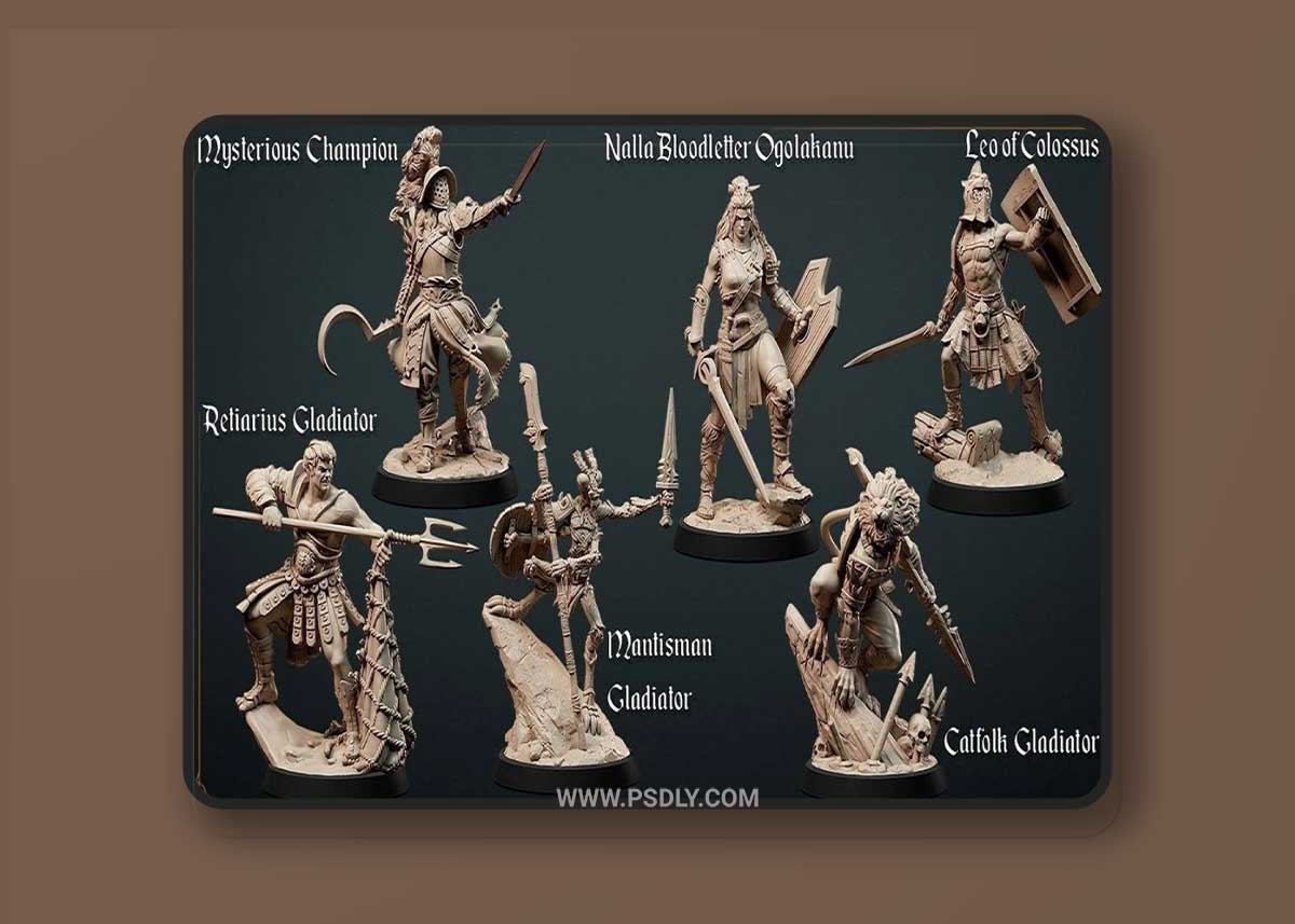 3D Print Models Loot Studios Fantasy – The Crimson Sand Arena April 2022