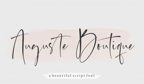 Auguste Boutique - Modern Calligraphy Font
