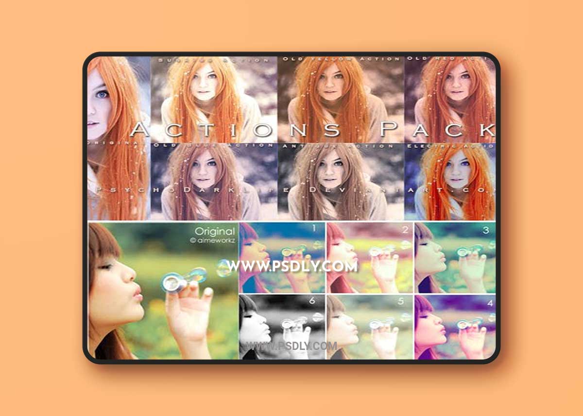 Awesome 22 Sets of Photoshop Actions Collection
