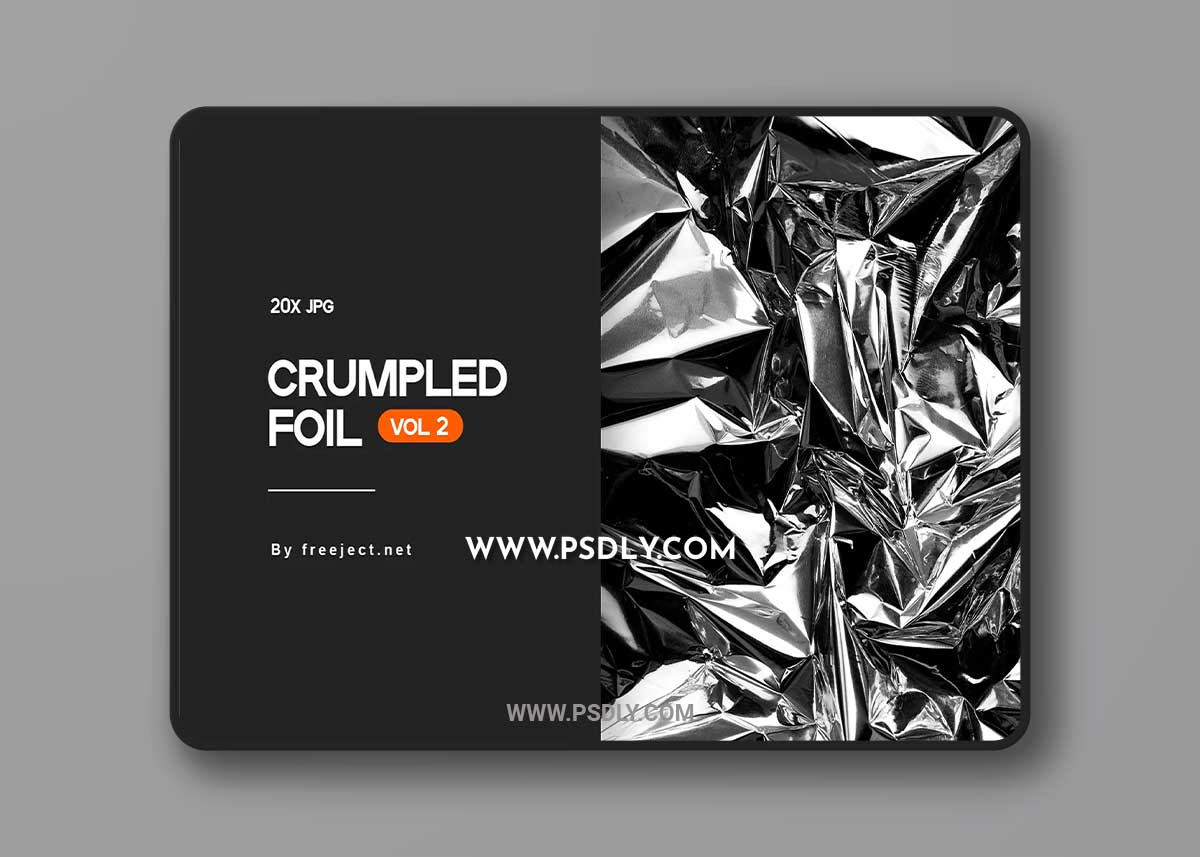 CreativeMarket - Crumpled Foil Texture Background V2 6157706