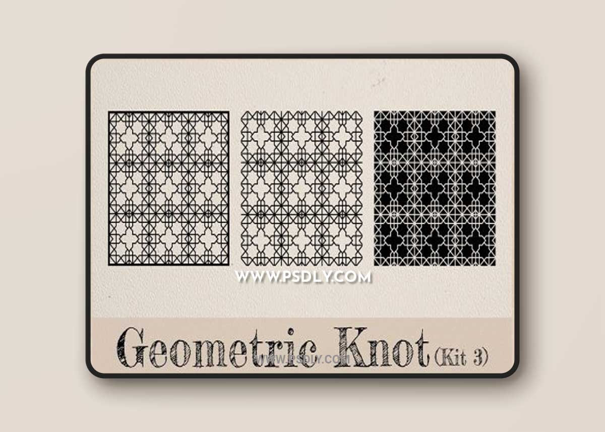 CreativeMarket - Geometric Knot Monogram SVG Wall Art 6933210