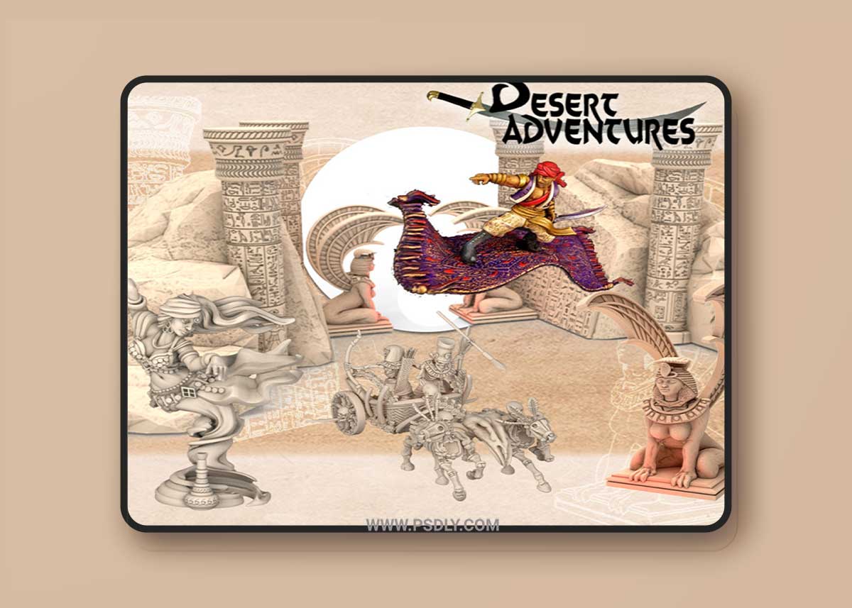 Desert Adventures 3D Printable