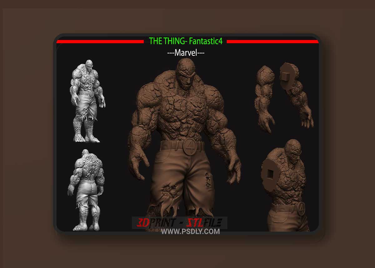 Fantastic 4 3D Printable 3D Model