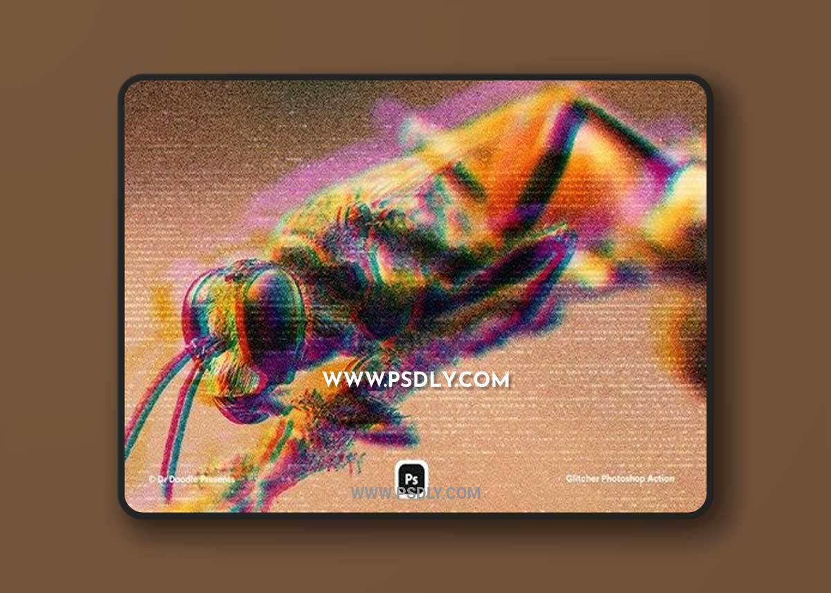 Glitcher Photoshop Action