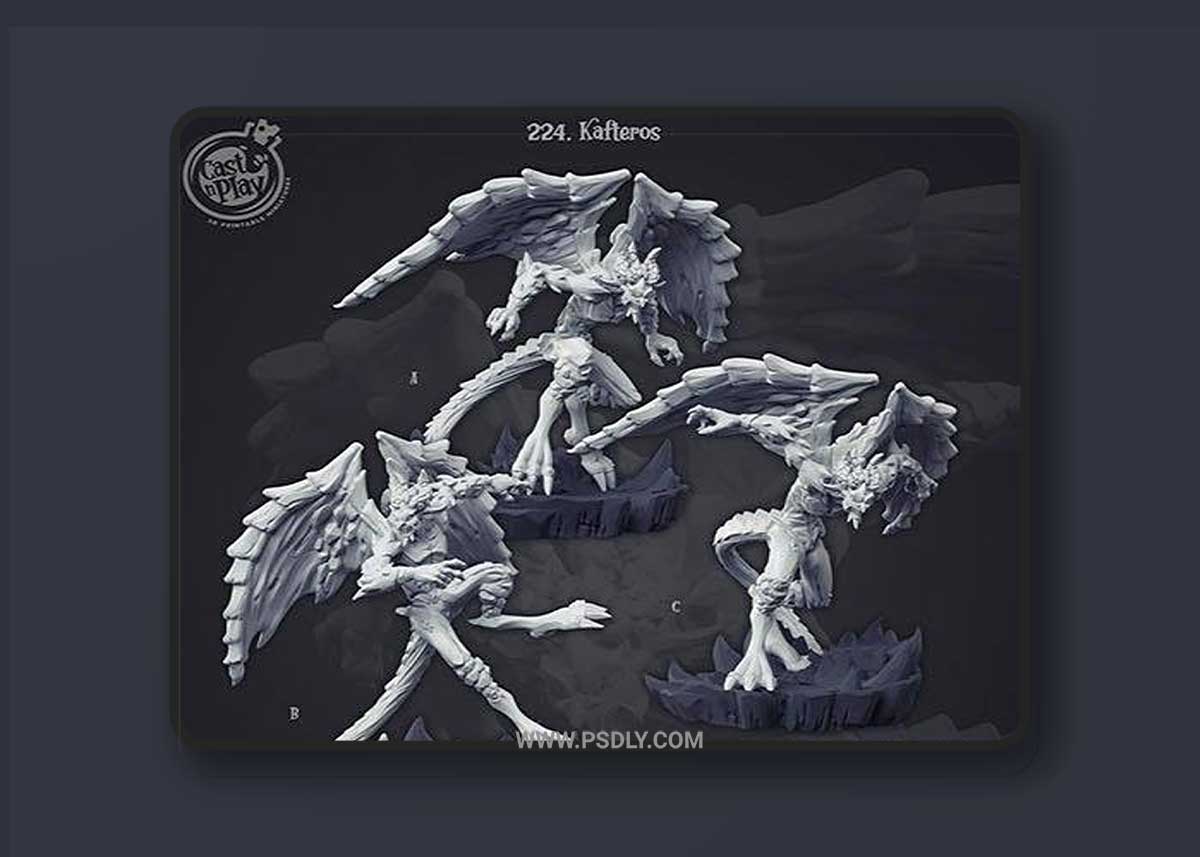 Kafteros and Lahith The Lizard 3D Printable