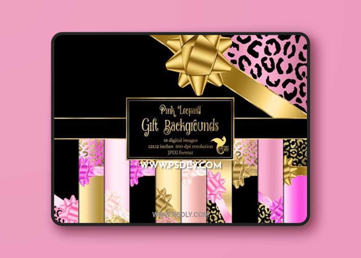 Luxury Pink and Gold Gift Backgrounds