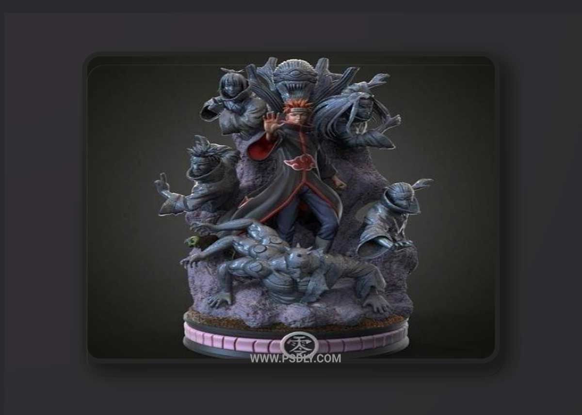 Naruto Shipuden - Pain Diorama 3D Printable