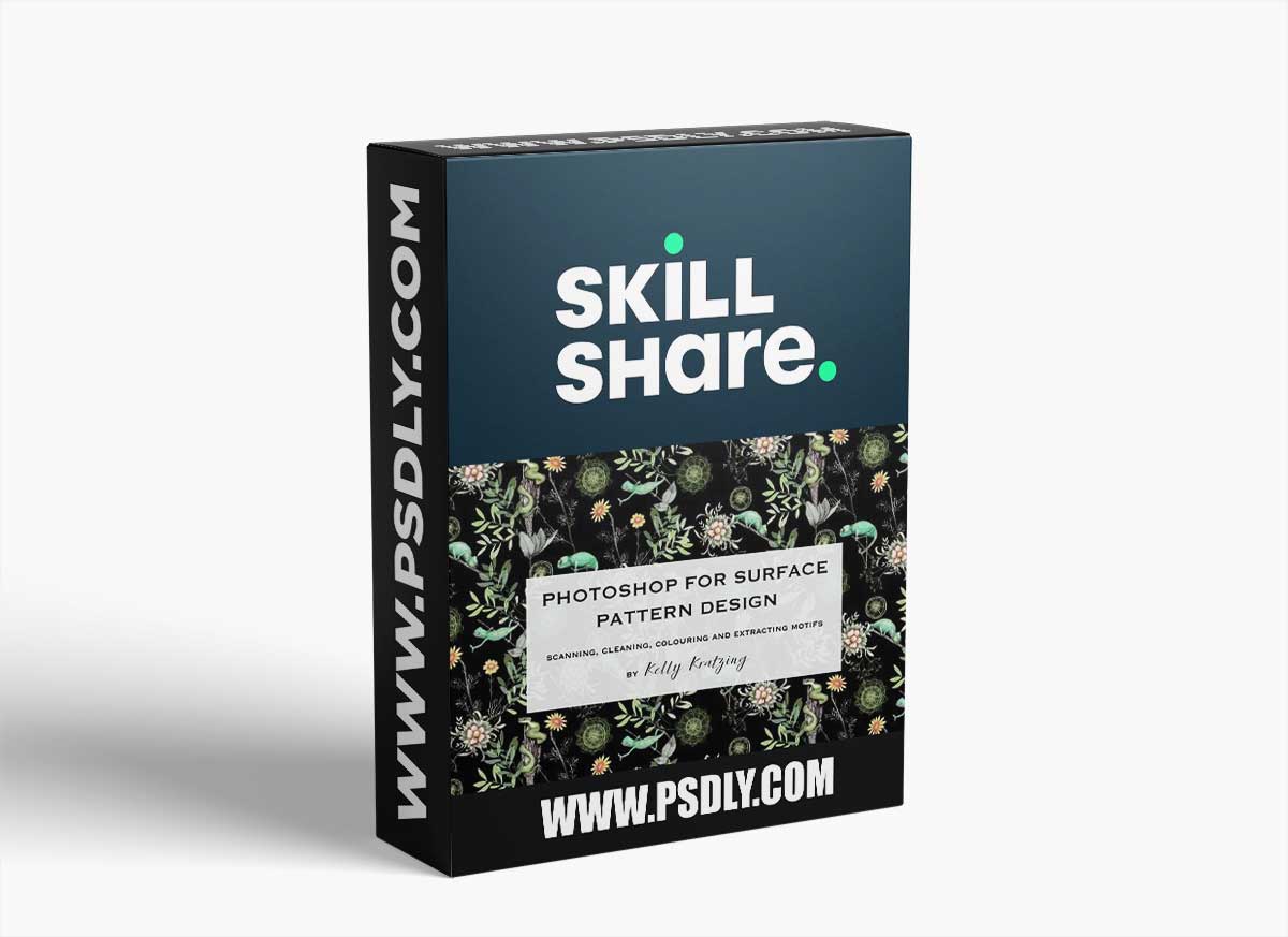 PHOTOSHOP FOR SURFACE PATTERN DESIGN - Scanning, Cleaning, Colouring and Extracting Motifs