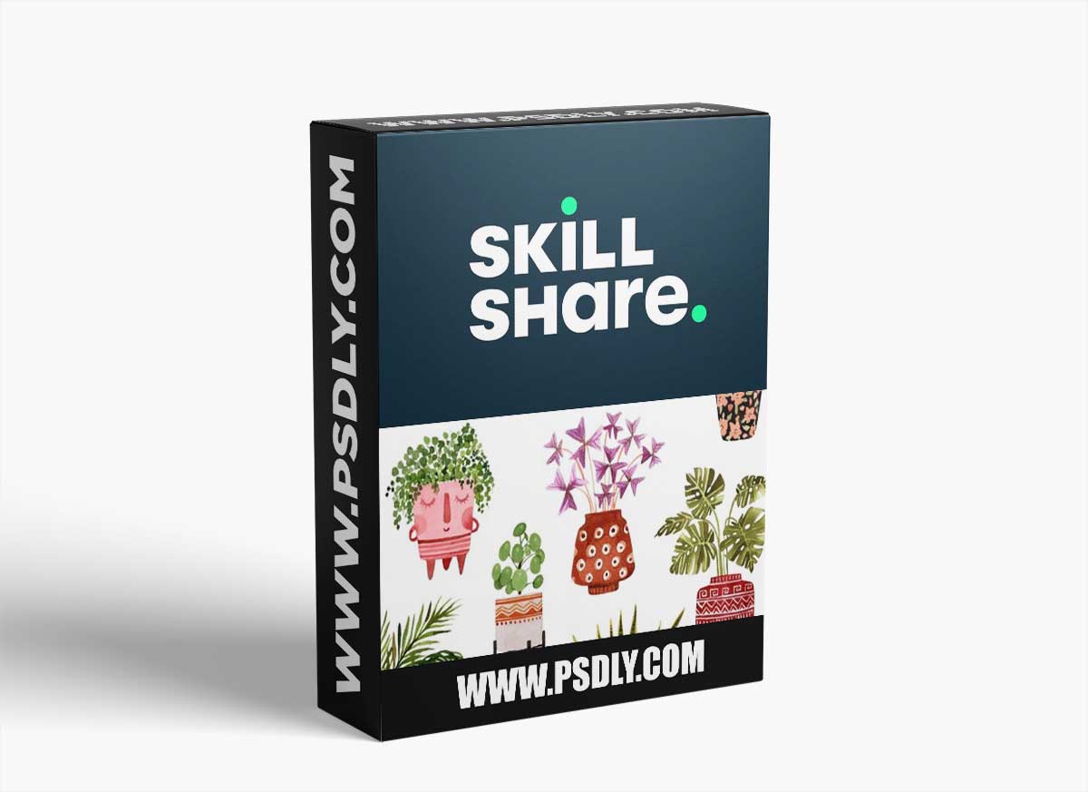 Paint Potted Plants in Watercolor: A 14 Day Art Challenge