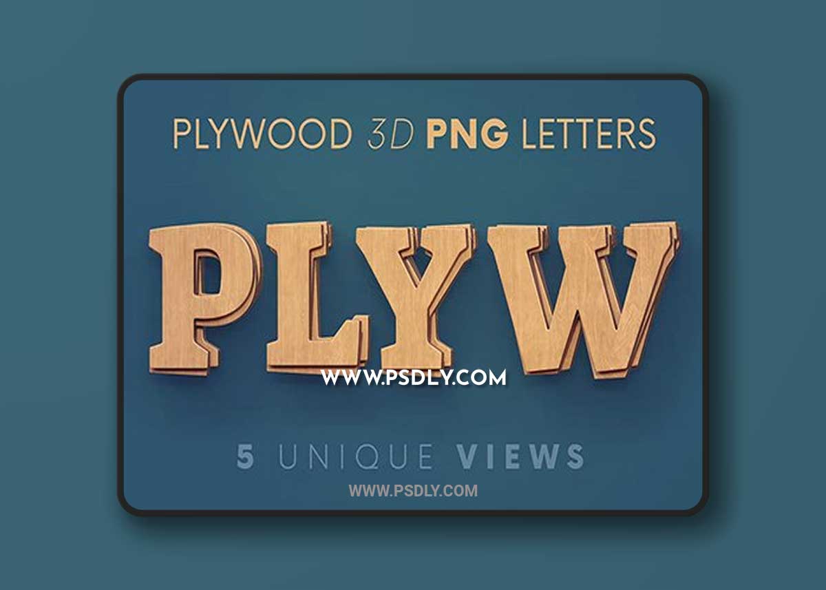 Plywood - 3D Lettering