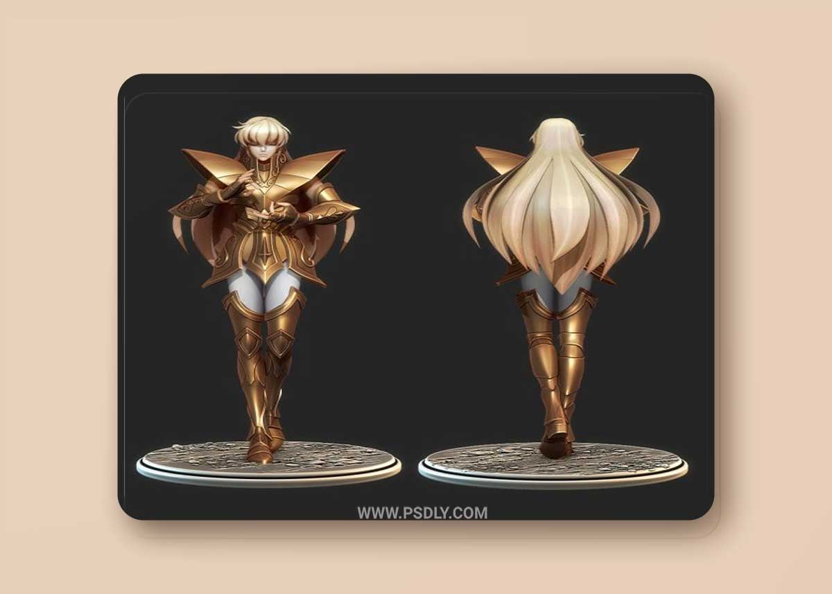 Saint Seiya Virgo Shaka 3D Model