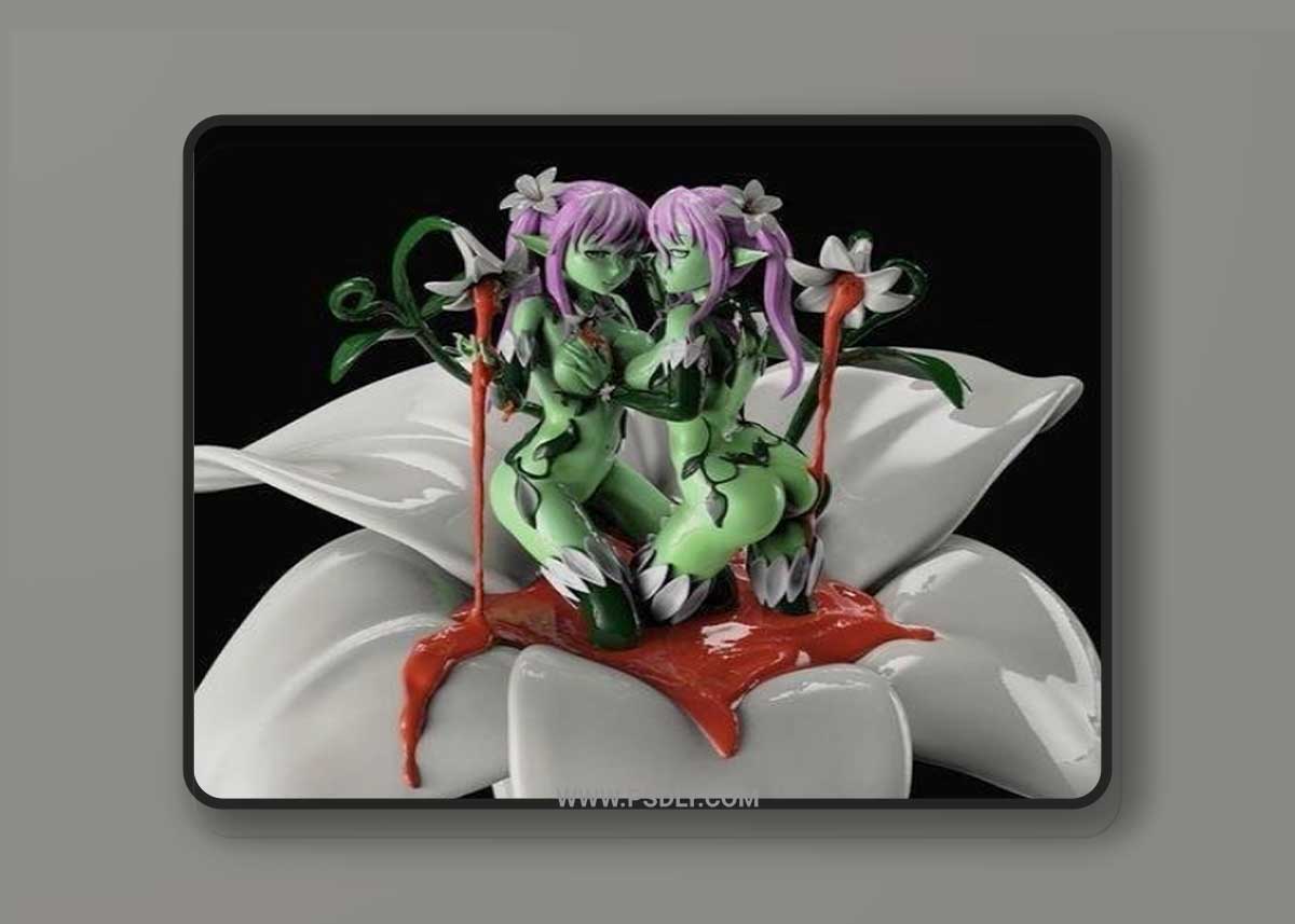 Sexy Plant Girls 3D Printable 3D Model