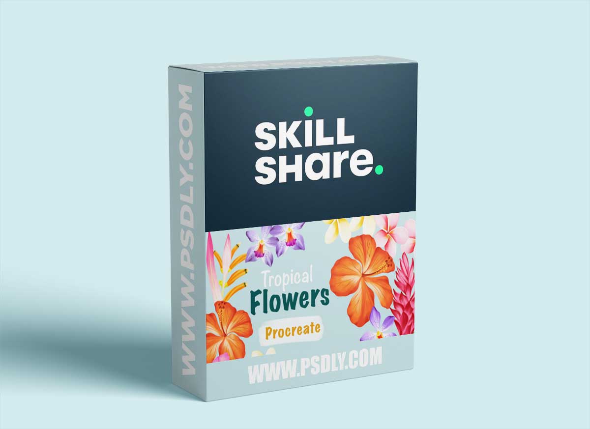 Tropical Flowers In Procreate