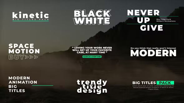 Videohive Big Titles | After Effects 37142735