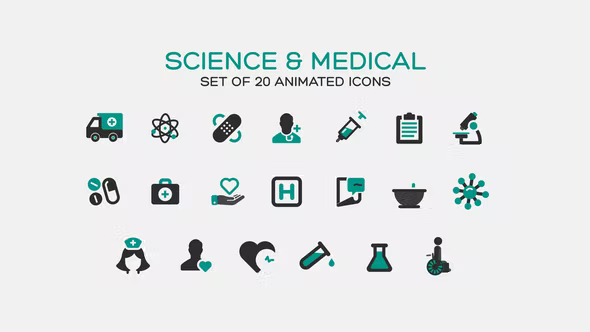 Videohive Science and Medical Icons 37321224