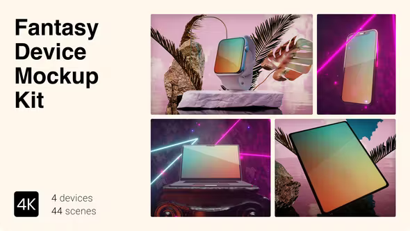 Videohive Fantasy Device Mockup Kit 37354826