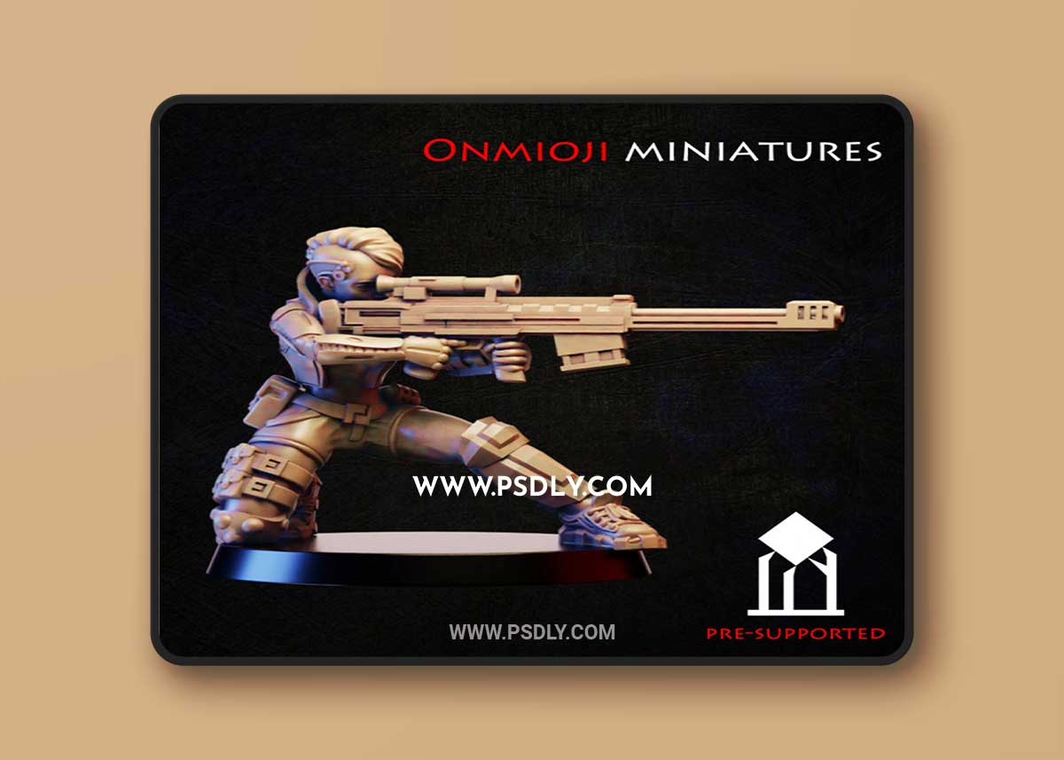 3D Print Model Cyberpunk sniper