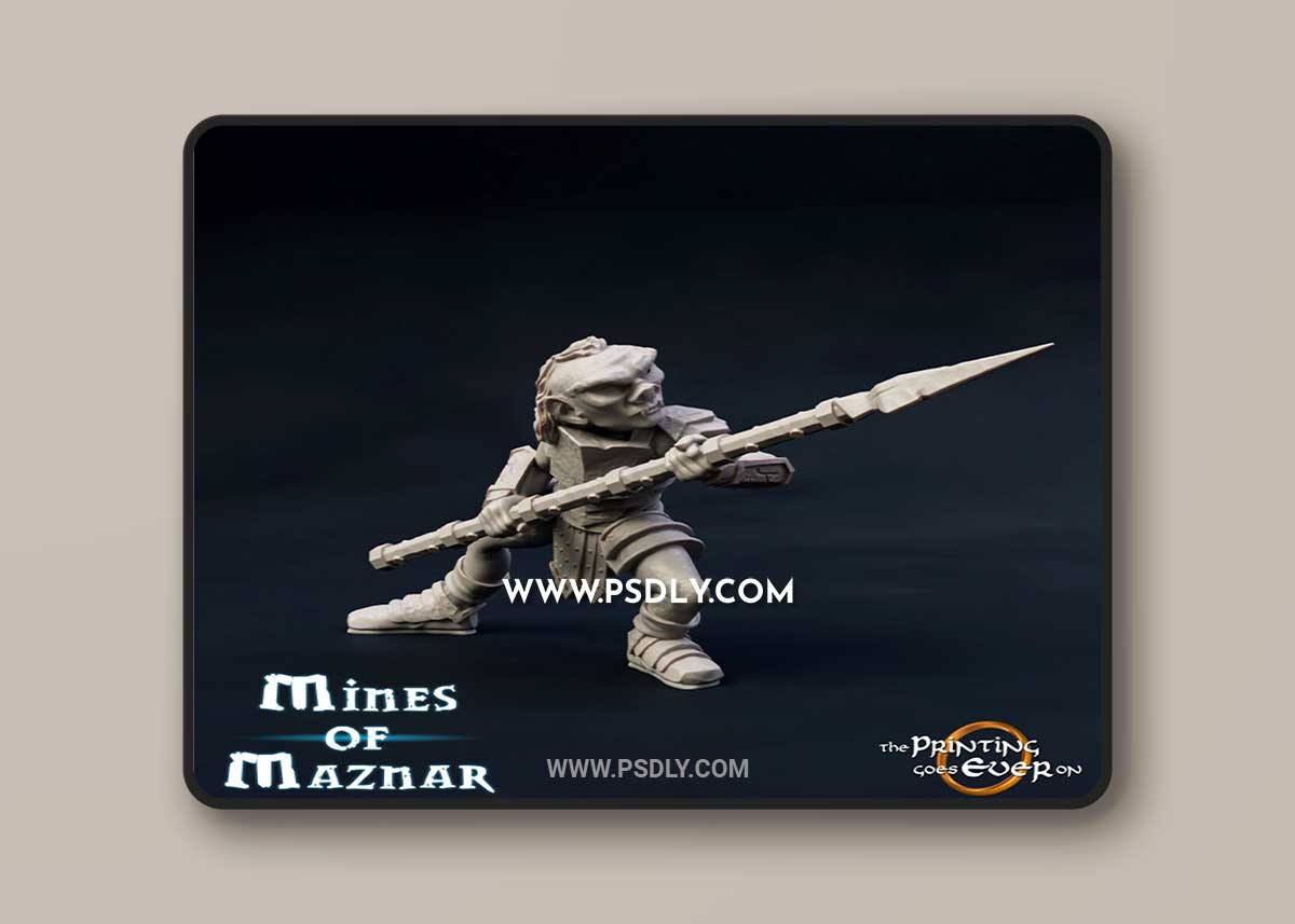 3D Print Model Goblin Spearman Version C