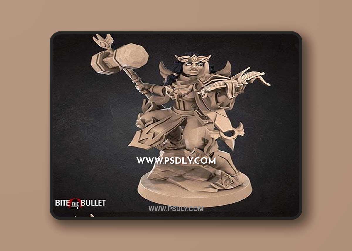 3D Print Models Loretta Hammerlift, the Chunky Cleric