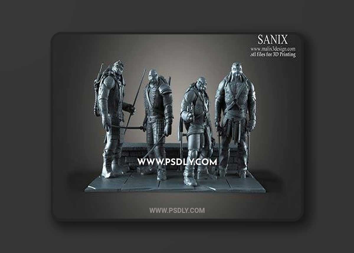 3D Print Models Teenage Mutant Ninja Turtles 4 heroes - Diorama