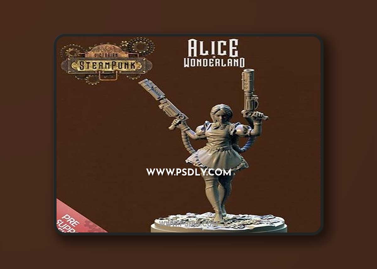 Alice in Wonderland 3D Print Model