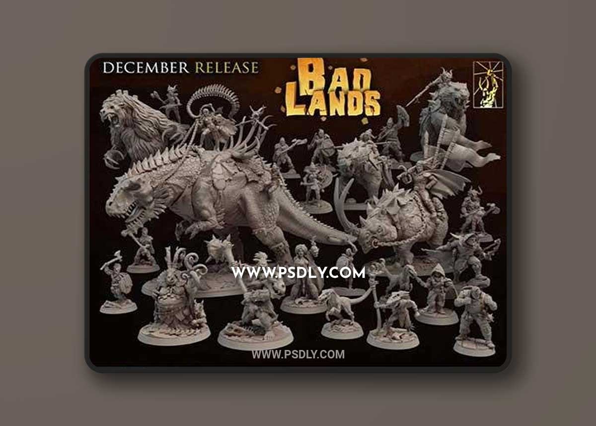 Bad Lands - Titan Forge December 2021 3D Print Model