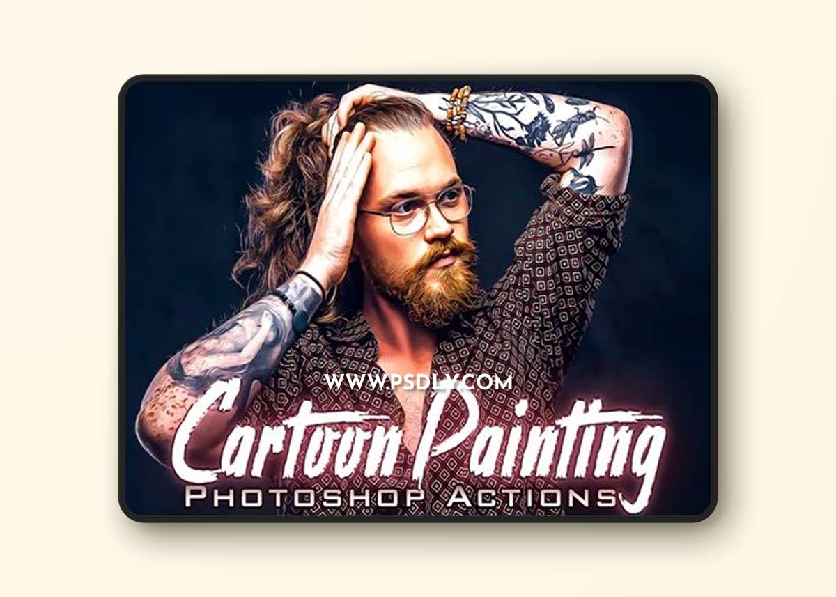Cartoon Painting Photoshop Action