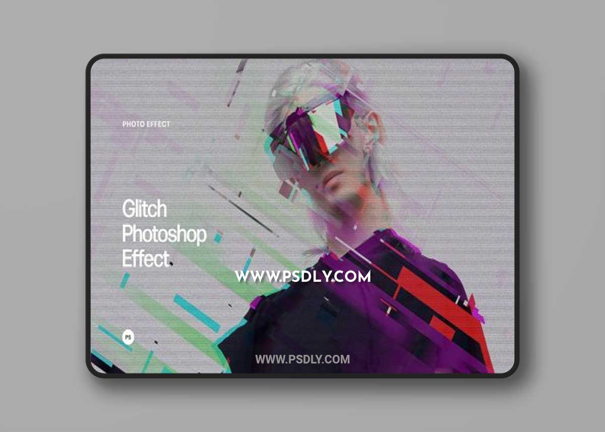 CreativeMarket - Cyber Glitch Photo Effect 7158093