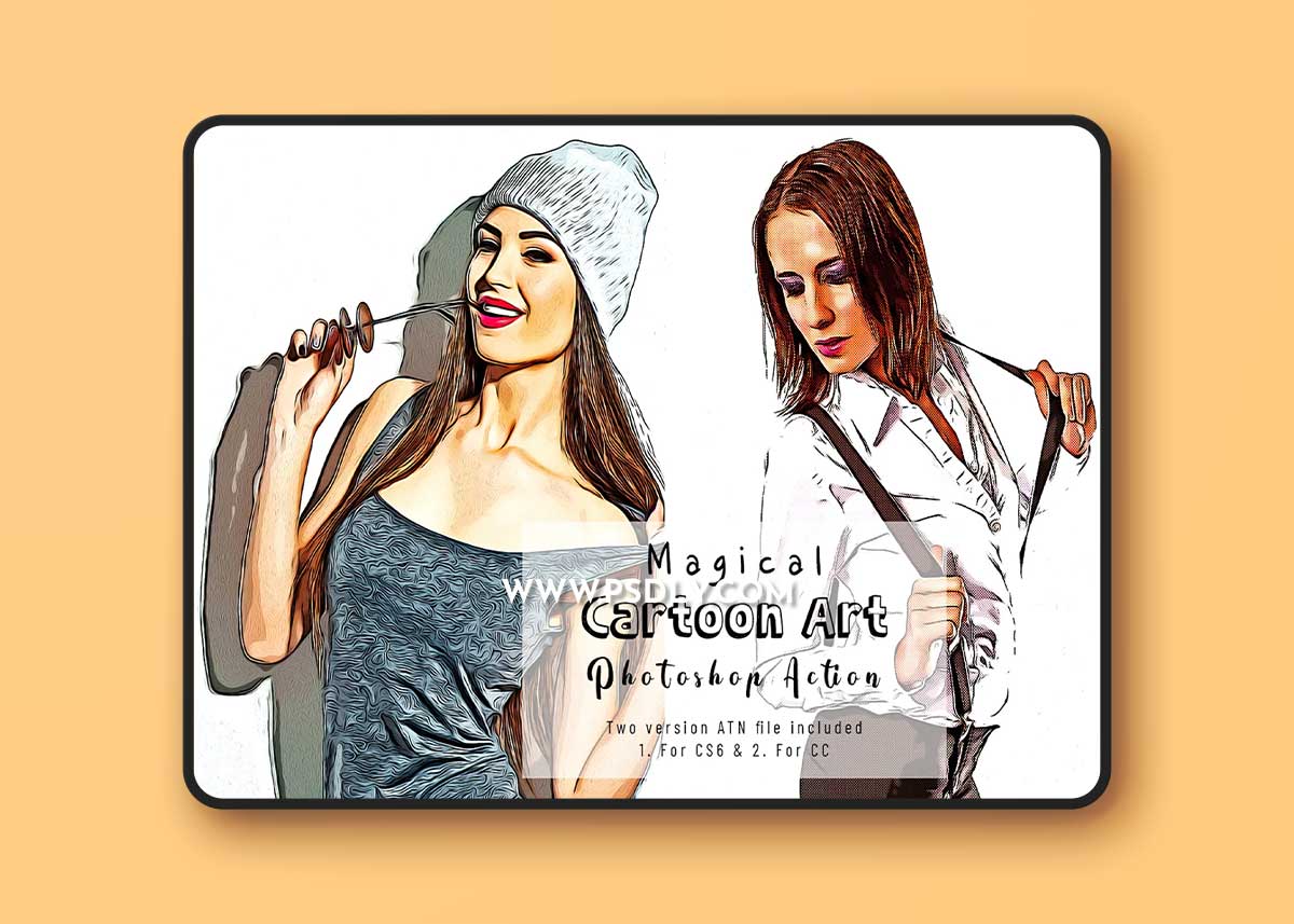 CreativeMarket - Magical Cartoon Art Photoshop Action 7206967