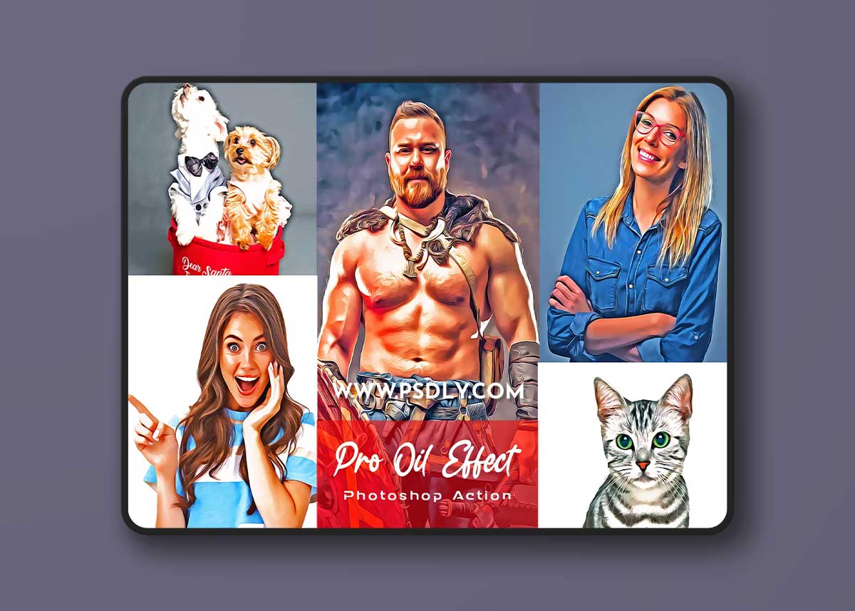 CreativeMarket - Pro Oil Effect Photoshop Action 7224110