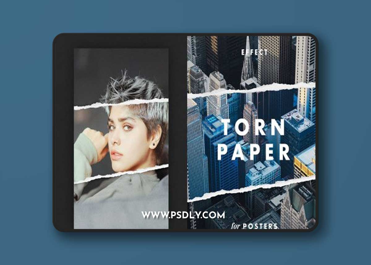 CreativeMarket - Torn Paper Effect for Posters 7214359