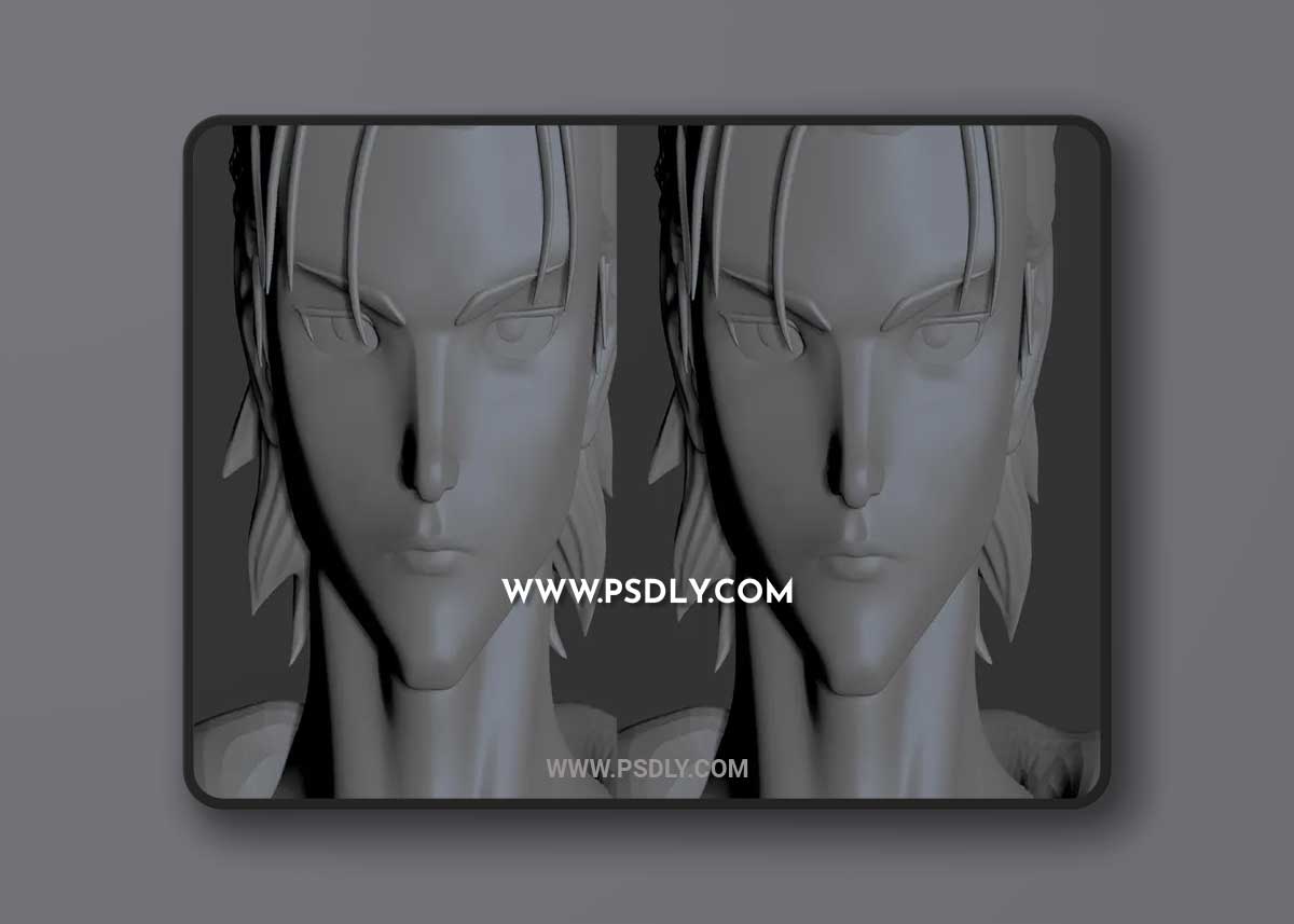 Eren Yearger Bust 3D Print Model