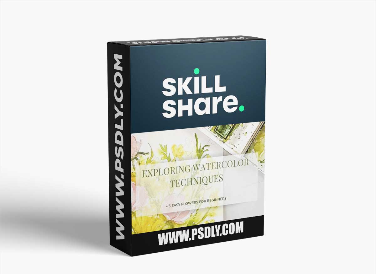 Exploring Watercolor Techniques (+5 Easy Flowers for Beginners)