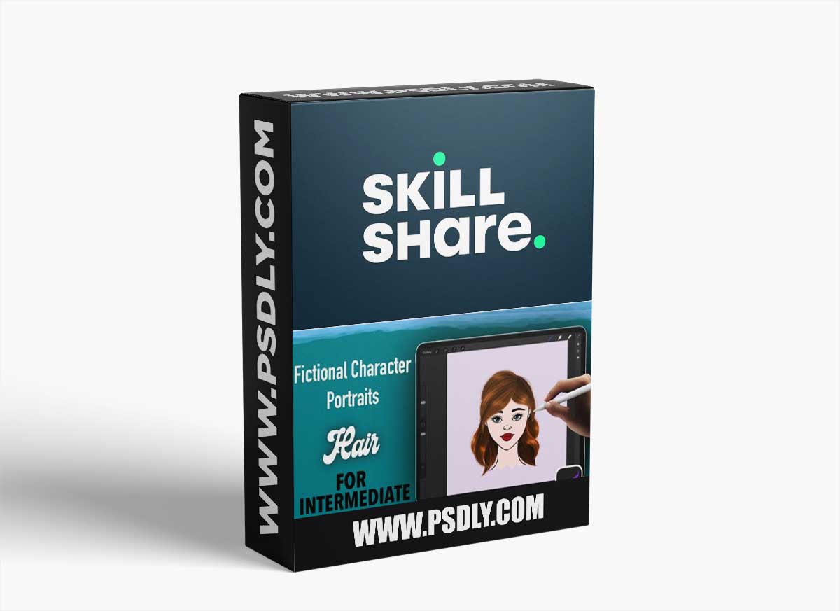 Fictional Characters Portraits in Procreate - Hair for Intermediate Level