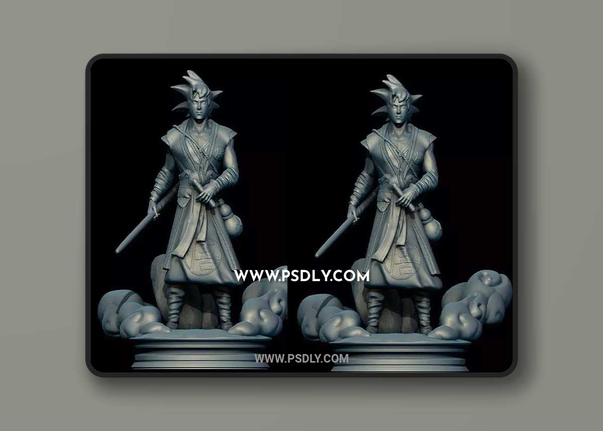 Goku Dragon Ball Estilo Realista 3D Model