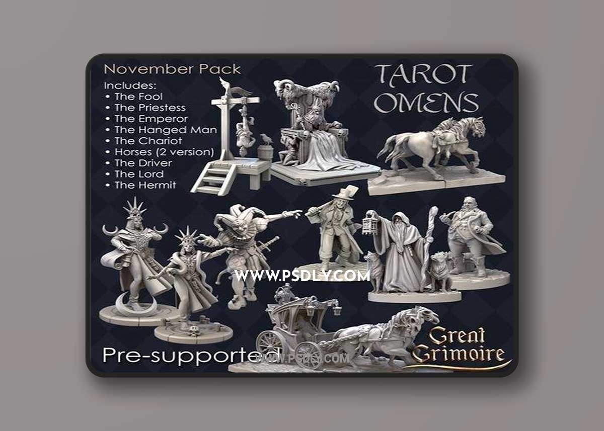 Great Grimoire - Tarot Omens 3D Model