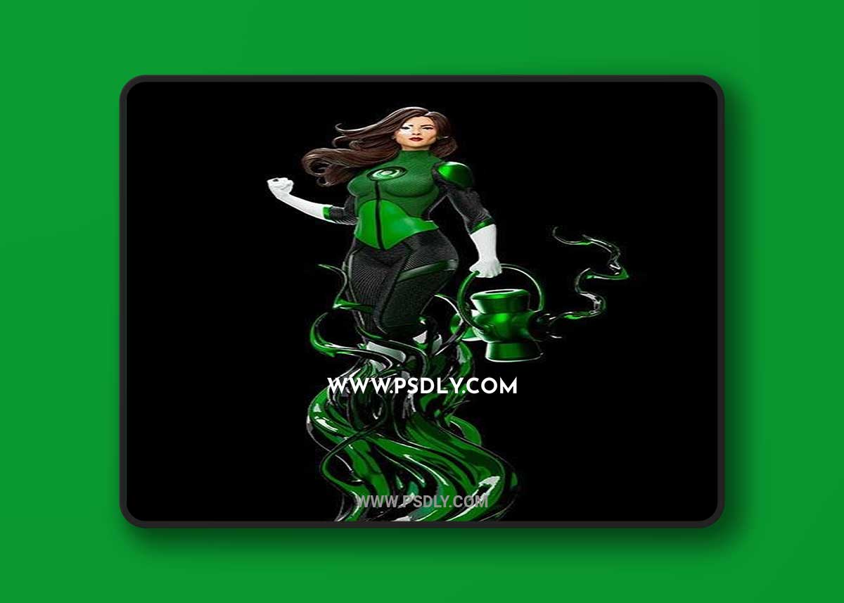 Green Lantern - Jessica Cruz 3D Print Model