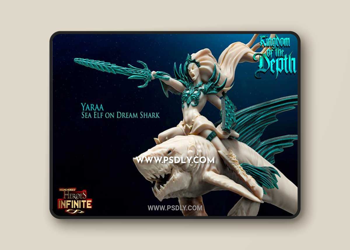 Heroes Infinite - Kingdom of the Depth - Yaraa and Ferian 3D Print Model