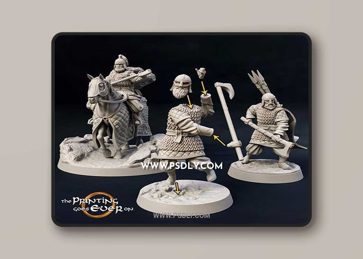 Modular Ridermercia Axemen 3D Print Model