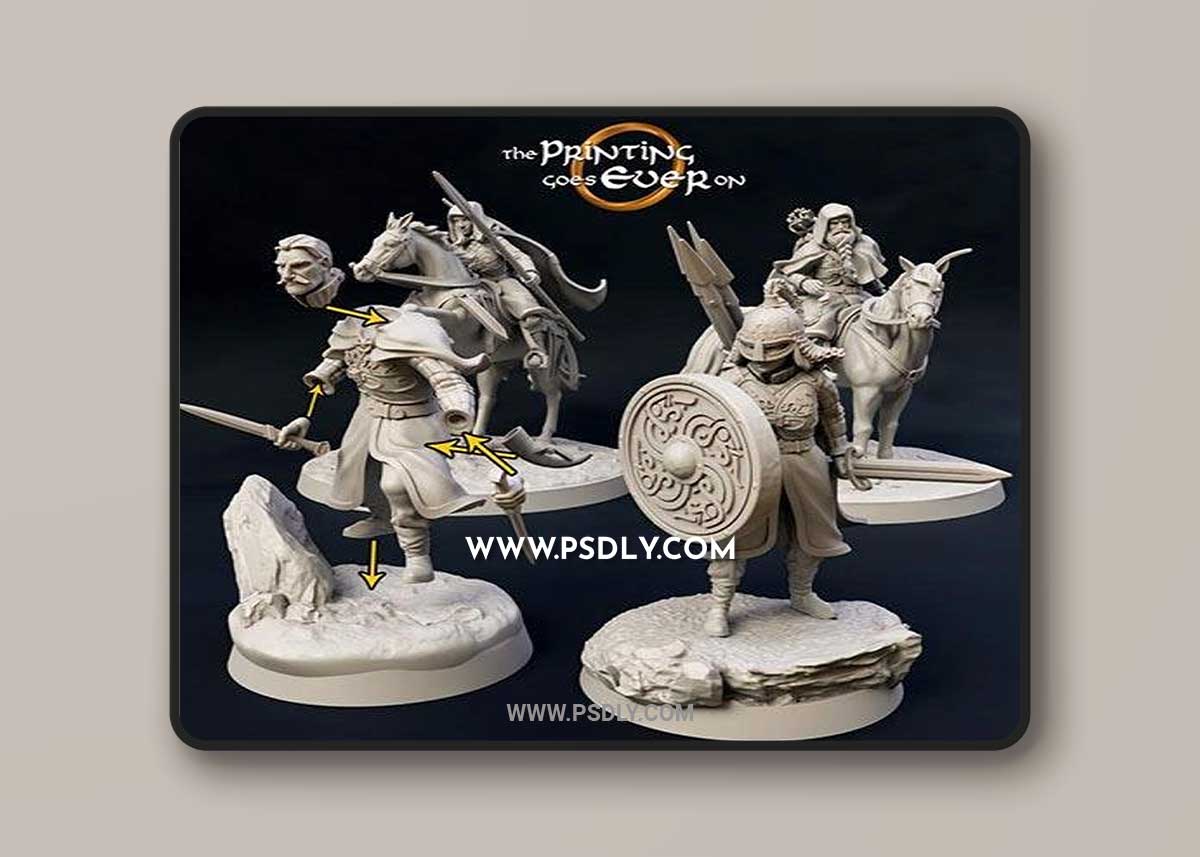 Modular Ridermercia Skirmishers 3D Print Model