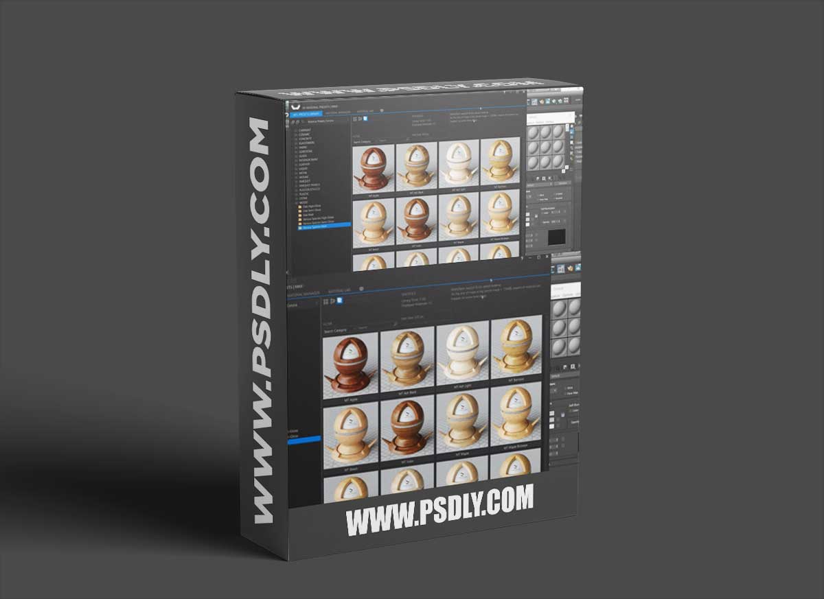 SIGERSHADERS XS Material Presets Studio v4.1.5 for 3ds Max 2016-2023