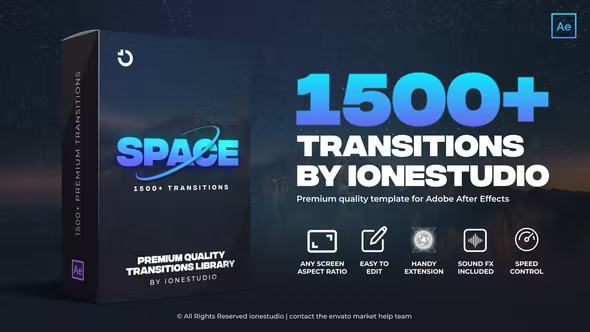 Videohive 1500+ Transitions for After Effects