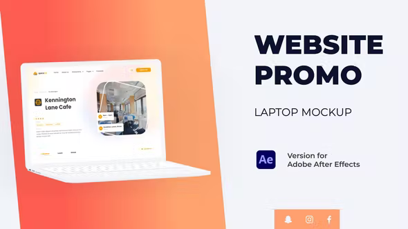 Videohive Colorful Website Promo - Laptop Mockup 37848473