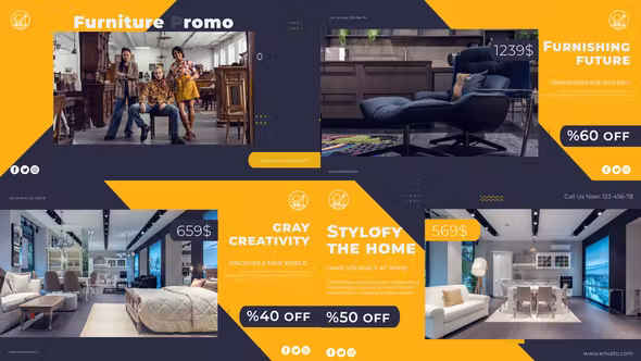 Videohive Furniture Promo Architecture Intro 38019068
