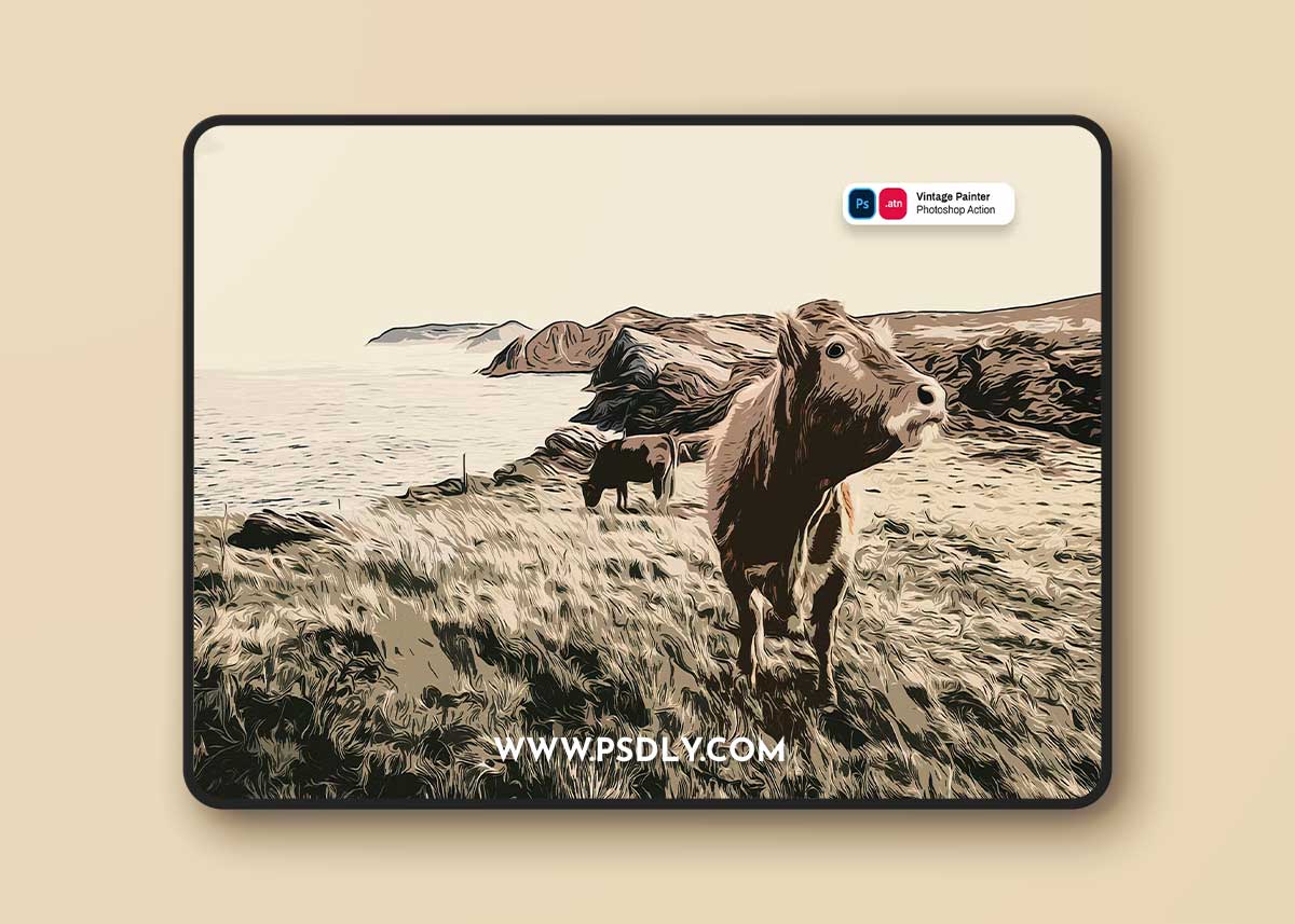 Vintage Painter Photoshop Action