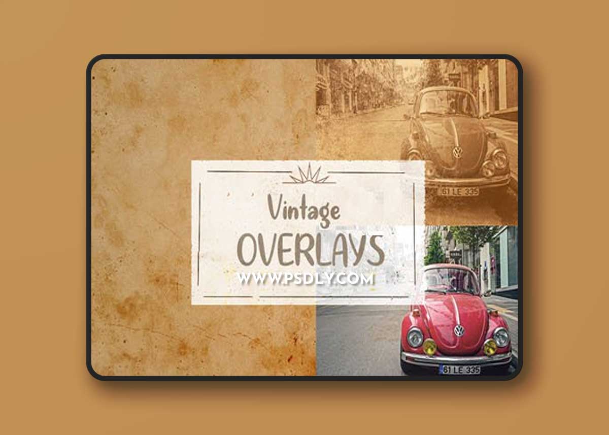 Vintage Paper Overlays / 15+ Vintage Textures
